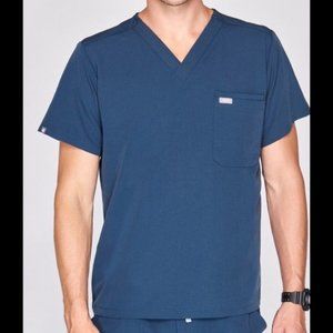 FIGS Mens Chisec Three-Pocket Scrub Top DARK HABOR (Small)
